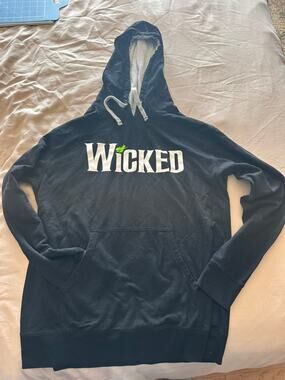 Wicked The Musical Black Drawstring Hoodie Sweater– Official Live Show Merch